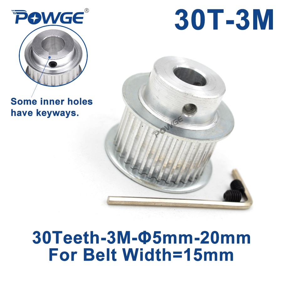 POWGE 30 Teeth HTD 3M  Ǯ  5/6/6.  15mm H..